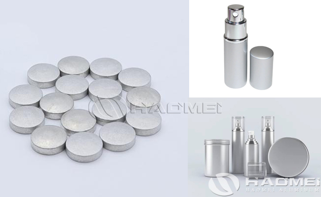 Aluminum slugs for cosmetic containers